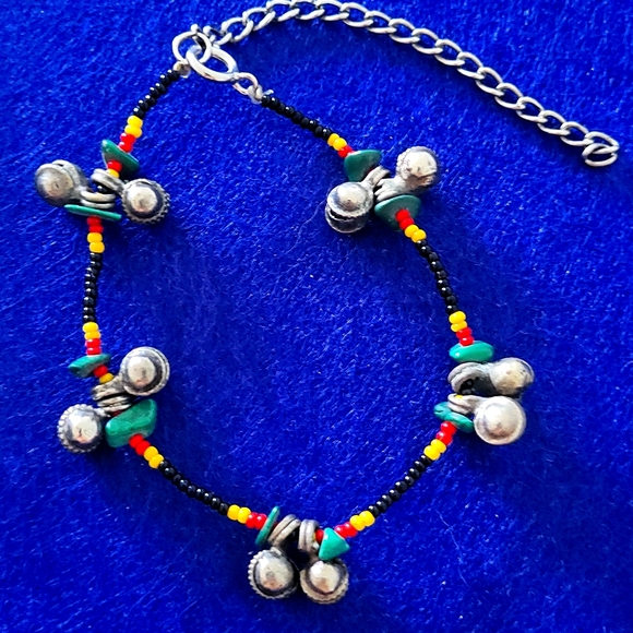Bohemian beaded Anklet - Picture 4 of 6